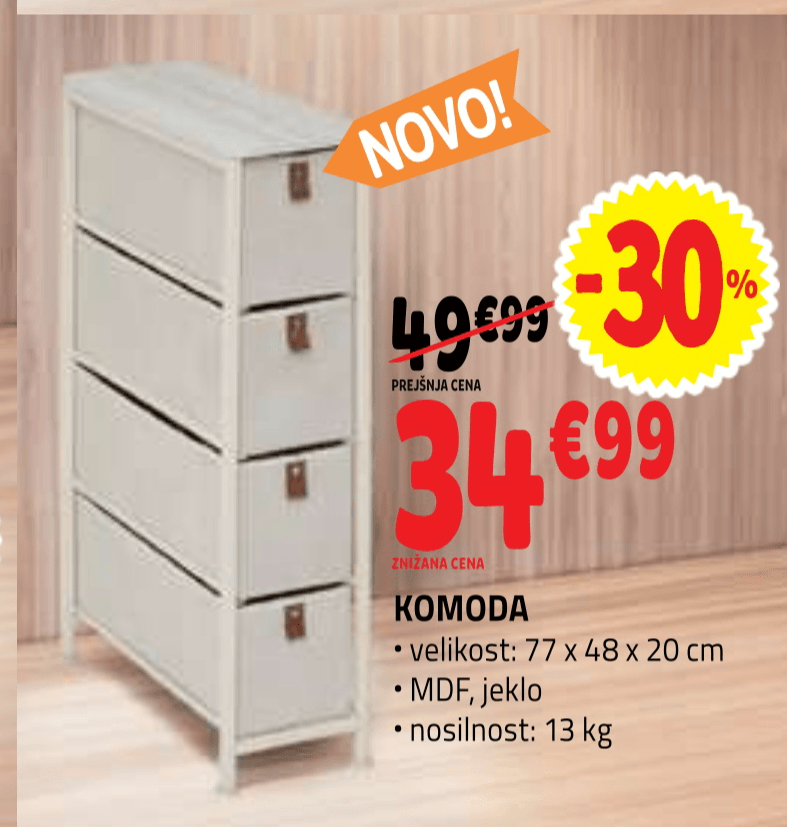 Komoda - Akcija v trgovini E.Leclerc