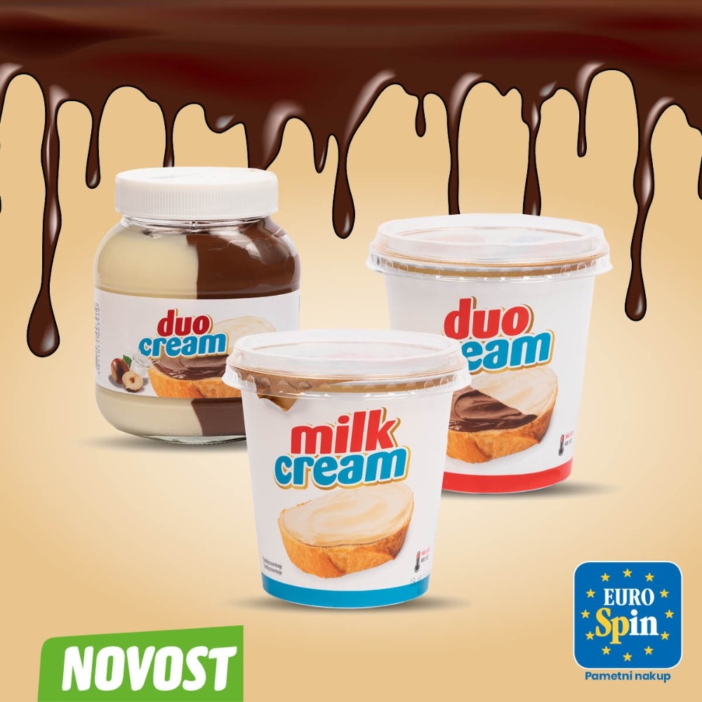 DVOBRAVNI KREMNI NAMAZ 400 g Duo Cream - Akcija v trgovini Eurospin