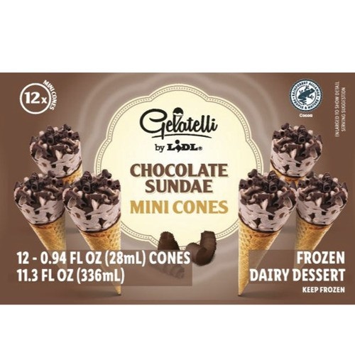 Gelatelli Mini korneti 12 x 28 ml - Akcija v trgovini Lidl