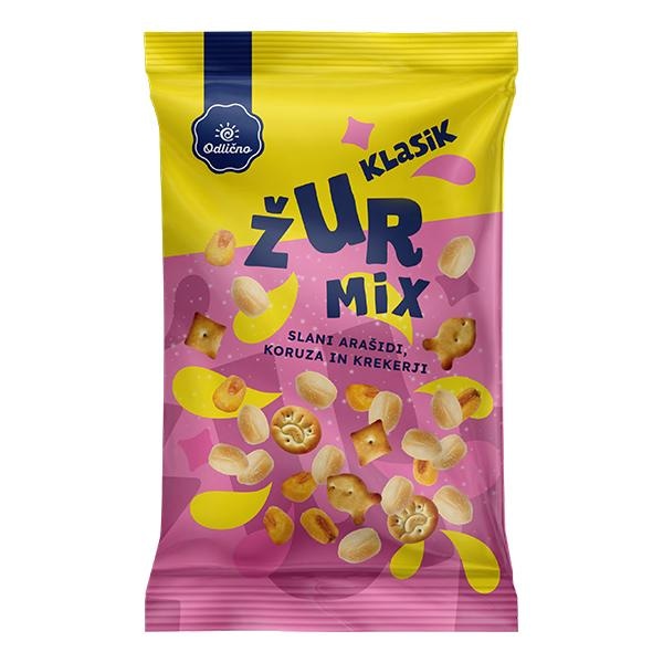 Mešanica arašidov Žur Mix 150 g Odlično - Akcija v trgovini Spar