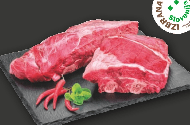 Slovenska mlada goveja rebra ali prsa IK 1 kg - Akcija v trgovini Spar
