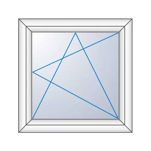 PVC okno Moj Dom Trocal 100 x 100 cm 100 x 100 cm - Akcija v trgovini Jager