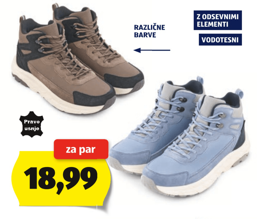 Crane Ženski/Moški Zimski Pohodniški Čevlji - Akcija v trgovini Hofer