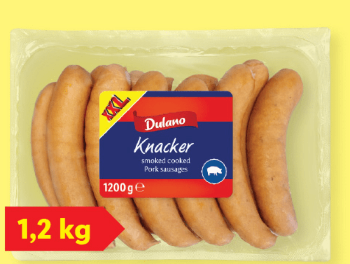 Dulano Klobase 1200 g - Akcija v trgovini Lidl