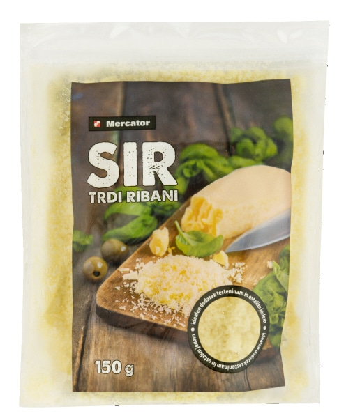 Trdi ribani sir Mercator 150 g - Akcija v trgovini Mercator