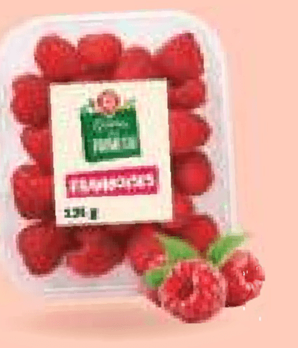 Maline 125 g - Akcija v trgovini E.Leclerc