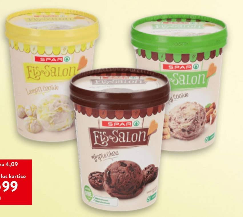 Sladoled Eis-Salon 480 ml SPAR - Akcija v trgovini Spar