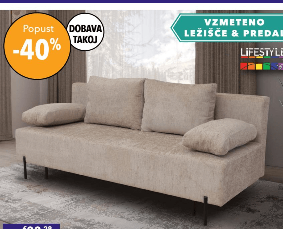 3-sed ALISA - Akcija v trgovini Harvey Norman