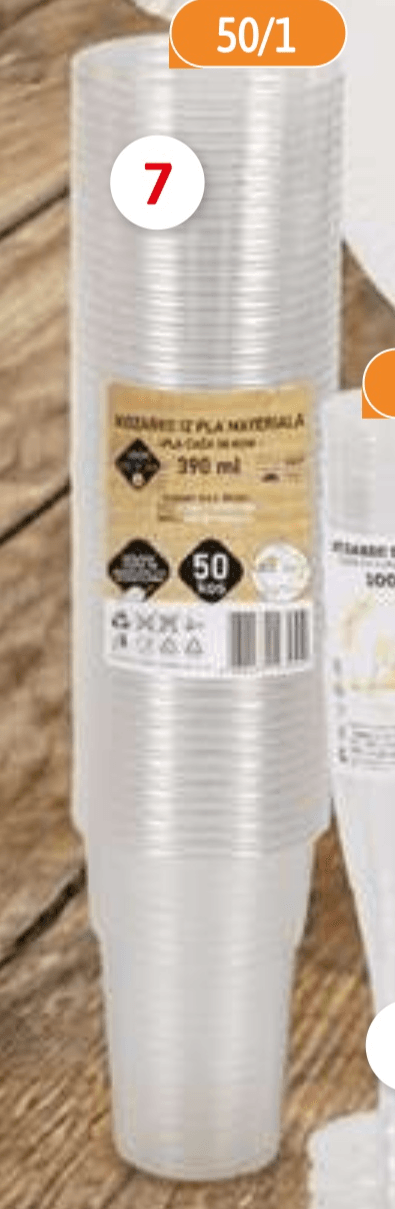 Set kozarcev 50/1 - Akcija v trgovini E.Leclerc