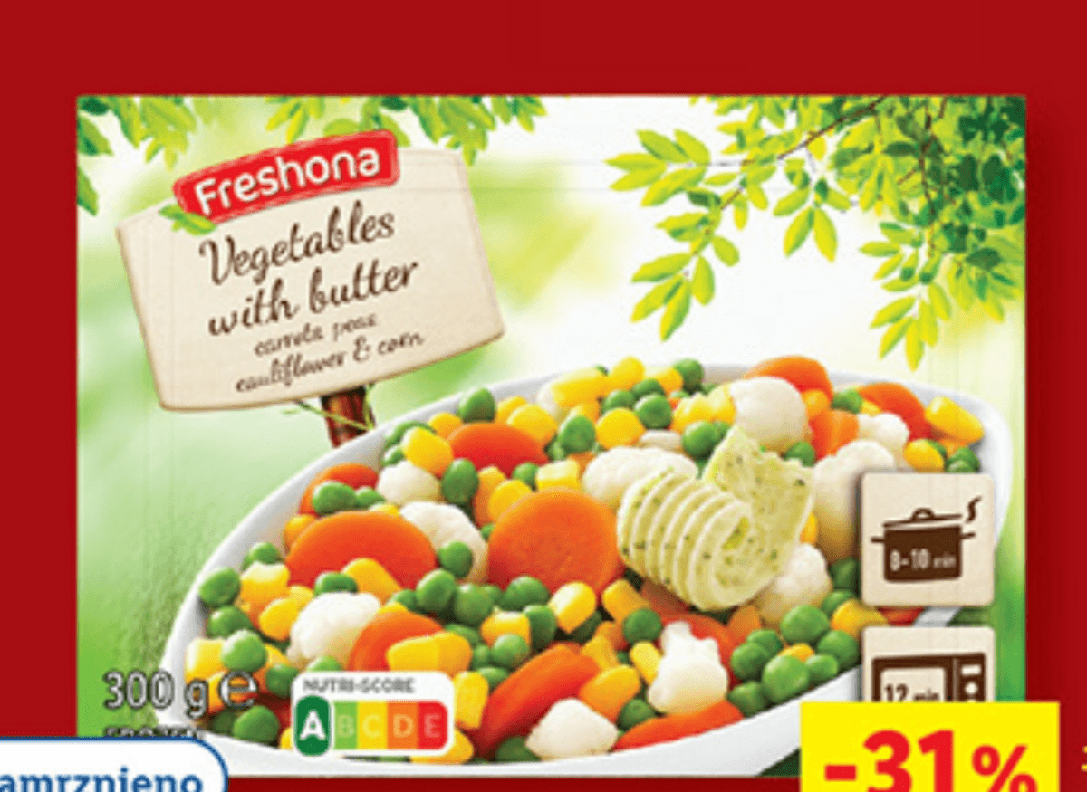 Freshona Maslena zelenjava 300 g - Akcija v trgovini Lidl