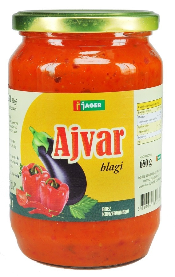 Ajvar Blagi 680 g Jager - Akcija v trgovini Jager