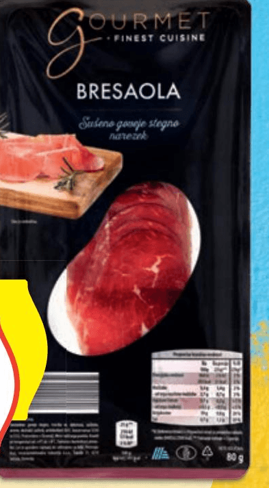 Gourmet Finest Cuisine bresaola 80 g Akcija v trgovini Hofer
