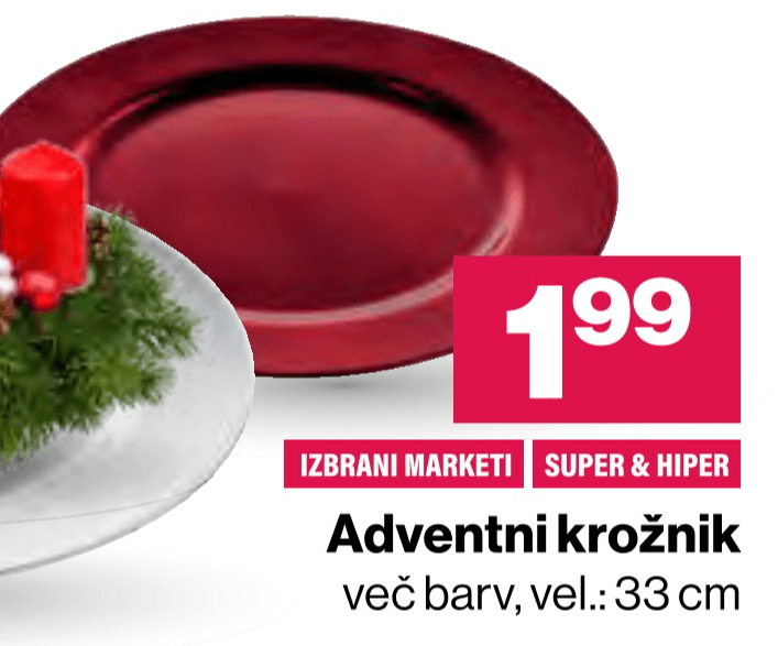 Adventni krožnik - Akcija v trgovini Mercator
