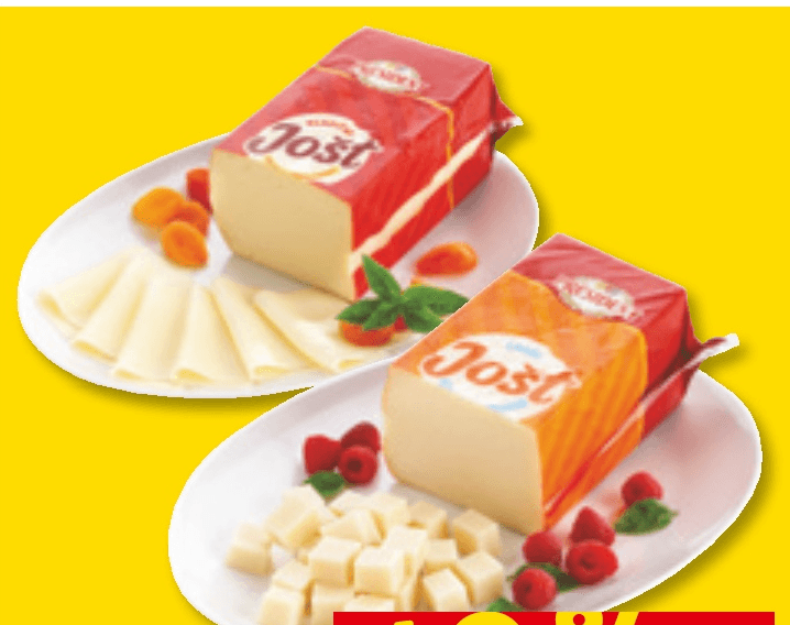 Postrežni siri Jošt President - Akcija v trgovini Spar