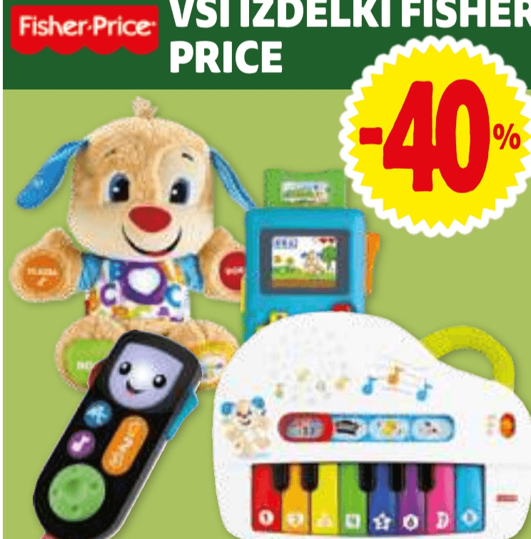 Vsi izdelki Fisher-Price - Akcija v trgovini E.Leclerc