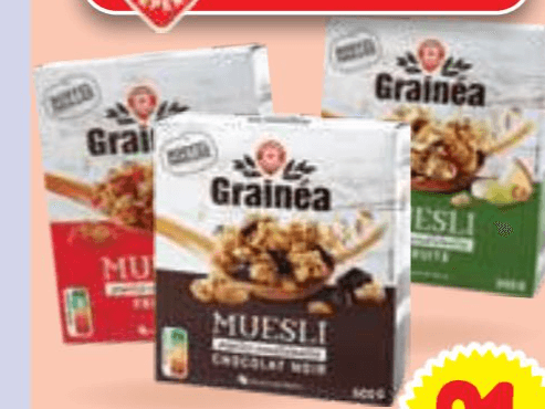 Kosmiči muesli Grainea 500 g Akcija v trgovini E.Leclerc