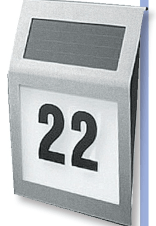 Solarna svetilka s hišno številko - Akcija v trgovini Bauhaus