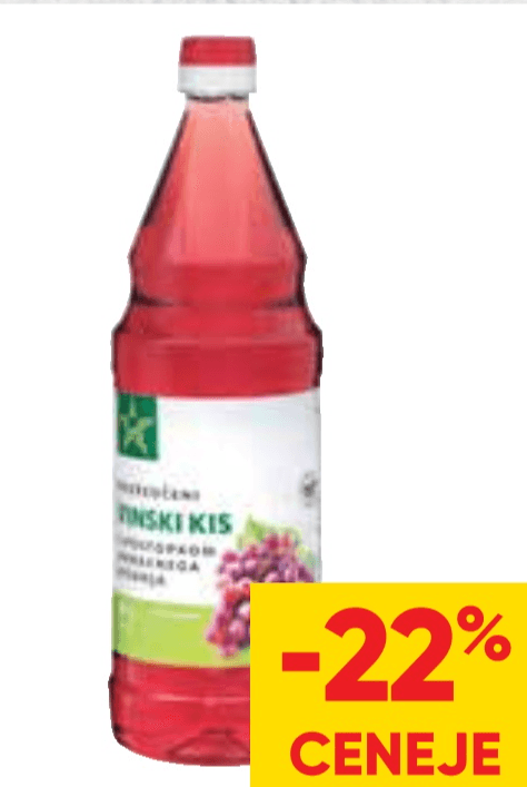 Vinski kis Tuš 1 l - Akcija v trgovini Tuš