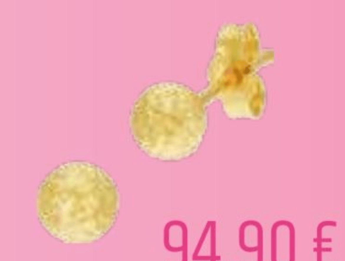 Zlati uhani 0,48 g - Akcija v trgovini E.Leclerc