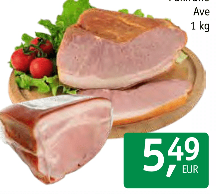 Prekajena domača šunka 1 kg Ave - Akcija v trgovini Jager