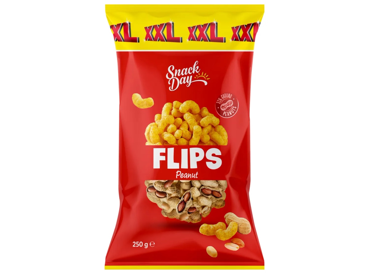 Snack Day Flips XXL 250 g - Akcija v trgovini Lidl