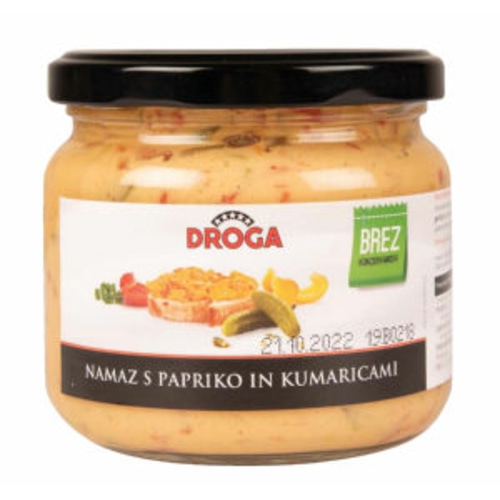 Namaz s papriko ali s papriko in kumaricami Droga 280 g - Akcija v trgovini Spar