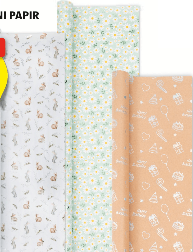 HOME CREATION PREMIUM DARILNI PAPIR 200 x 70 cm - Akcija v trgovini Hofer