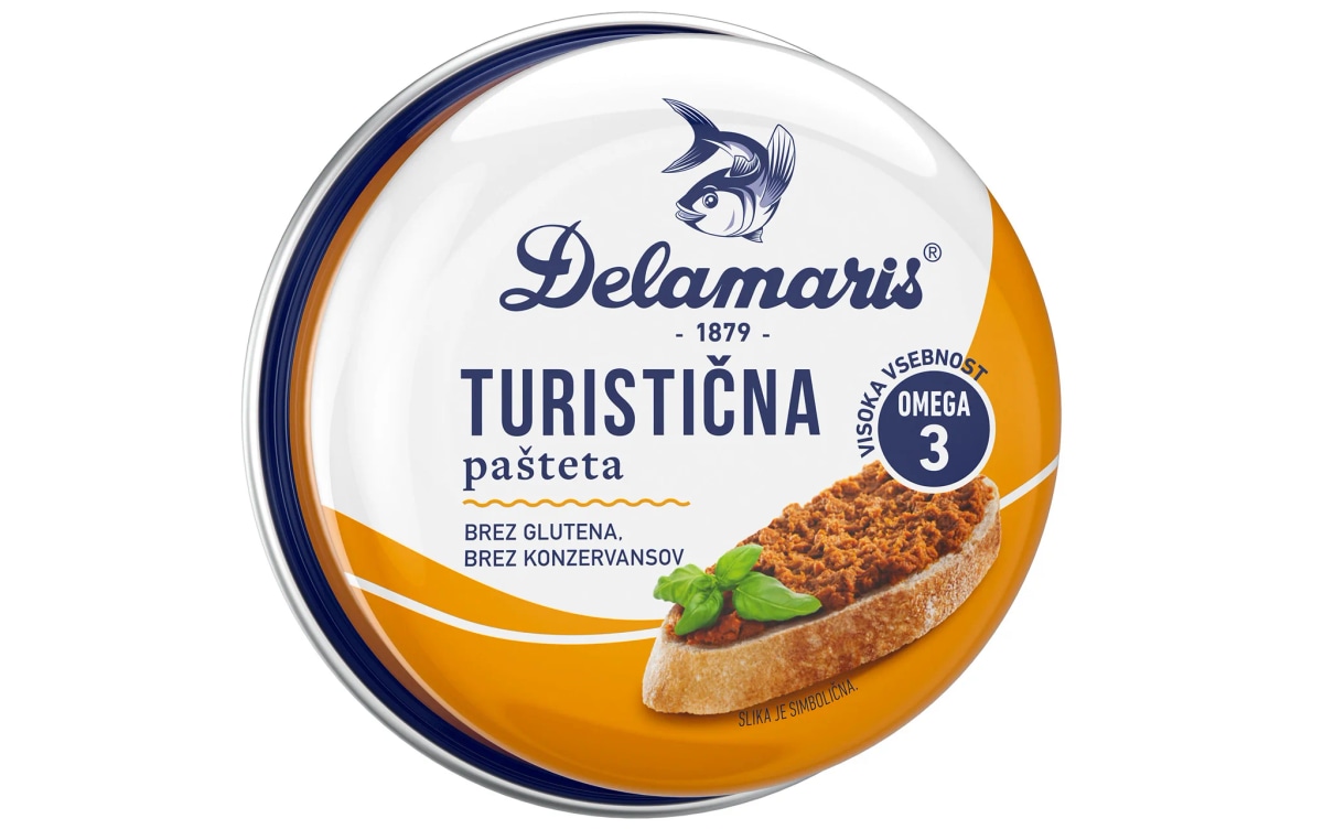 Turistična pašteta Delamaris 50 g, 95 g ali 3x95 g Akcija v trgovini Mercator