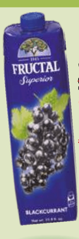 Sadni nektar Fructal 1 l - Akcija v trgovini E.Leclerc