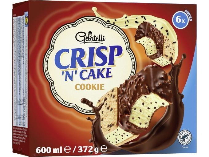 Gelatelli Crisp 'N' Cake 6 x 100 ml - Akcija v trgovini Lidl