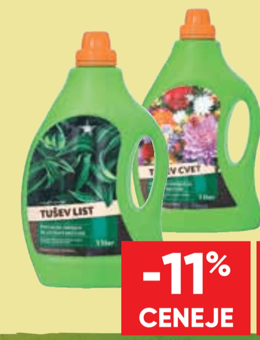 Tekoče gnojilo 1 l - Akcija v trgovini Tuš