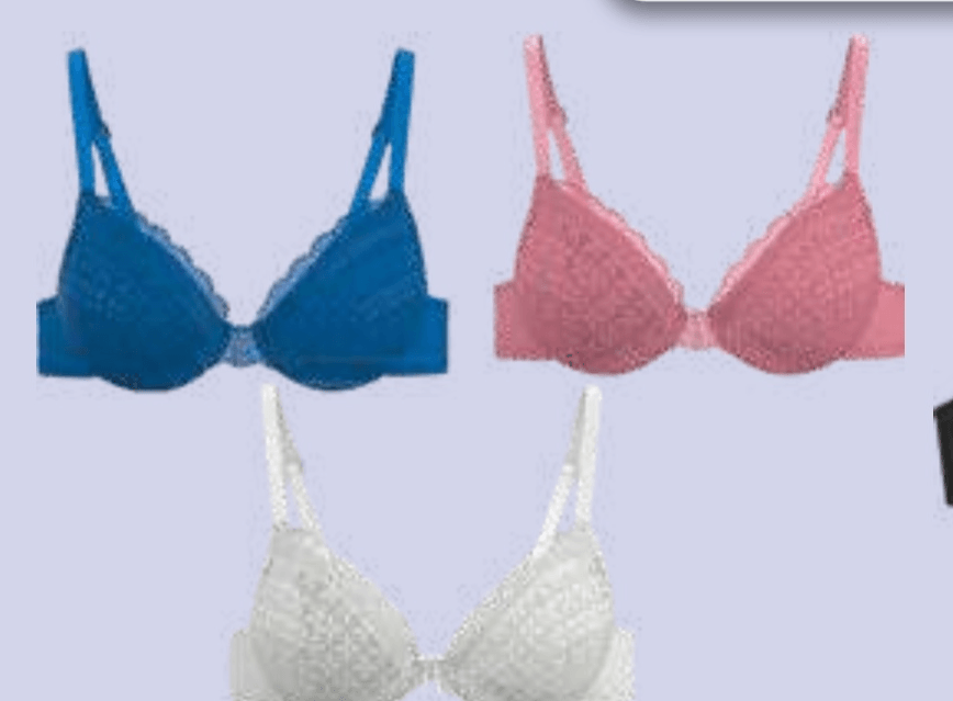 Ženski podložen nedrček s kostjo 3X - Akcija v trgovini E.Leclerc