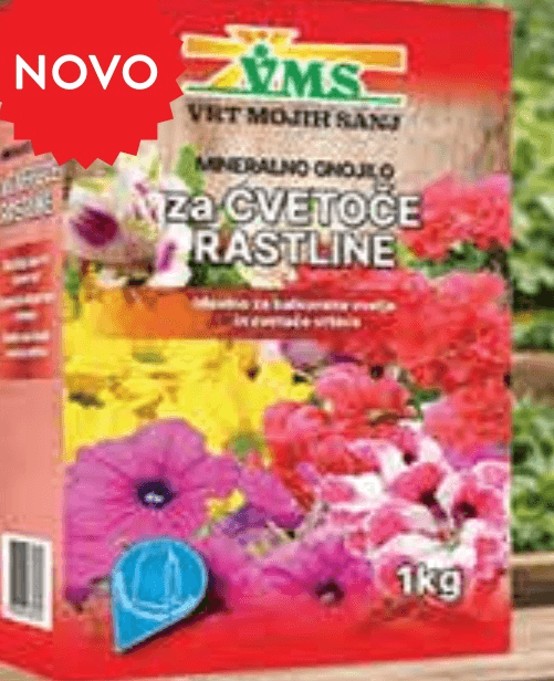 Gnojilo za cvetoče rastline 1 kg VMS - Akcija v trgovini Spar