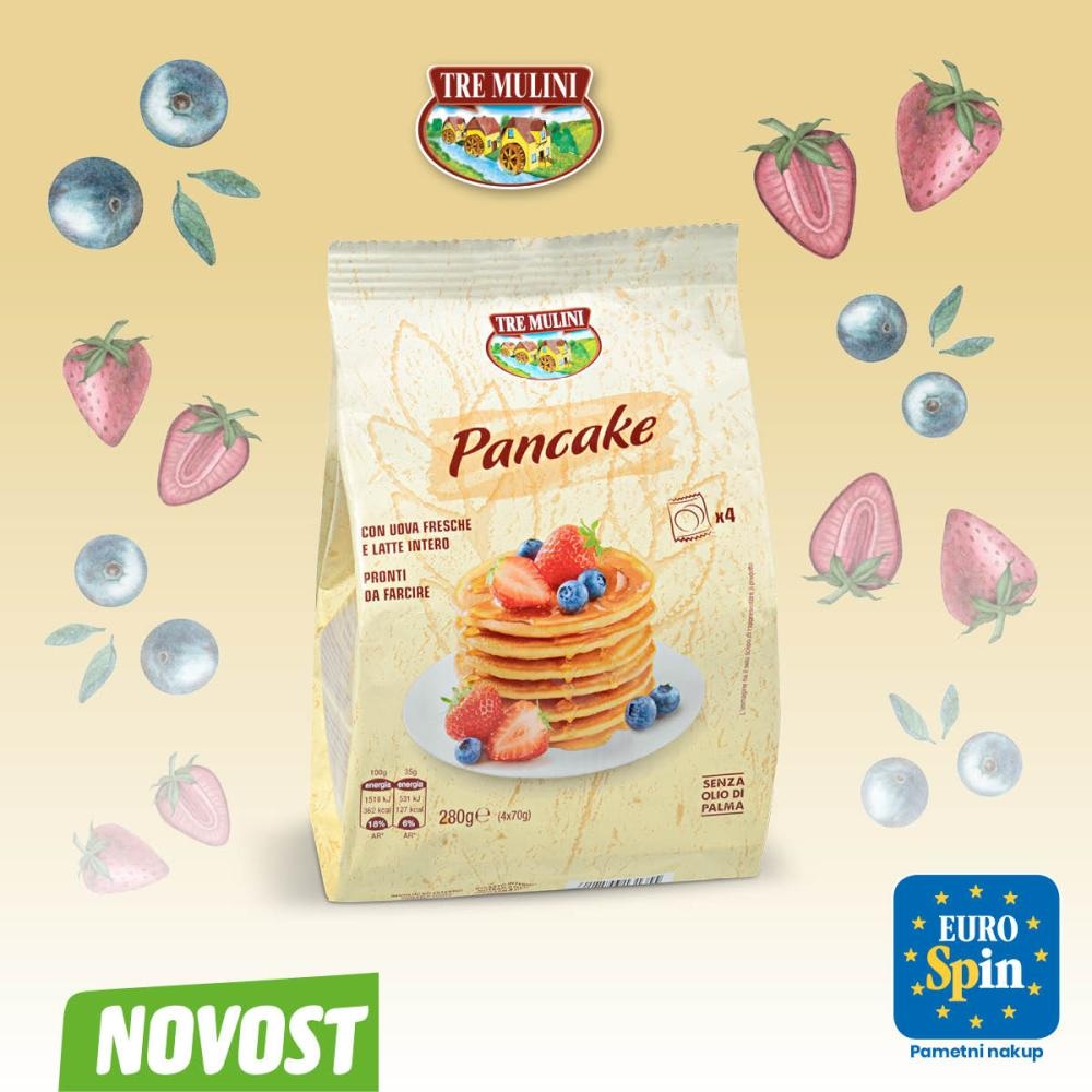 MINI AMERIŠKE PALAČINKE 4 x 70 g - Akcija v trgovini Eurospin