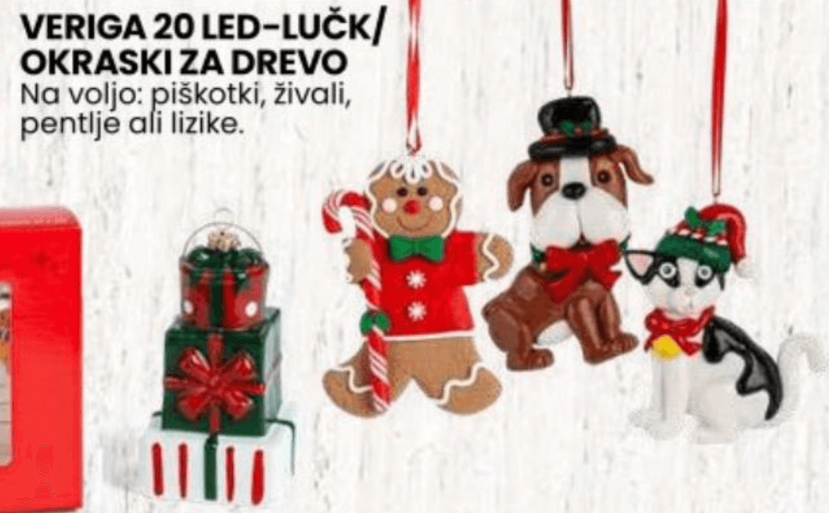 Veriga 20 LED-lučk/okraski za drevo 20 kom - Akcija v trgovini Eurospin