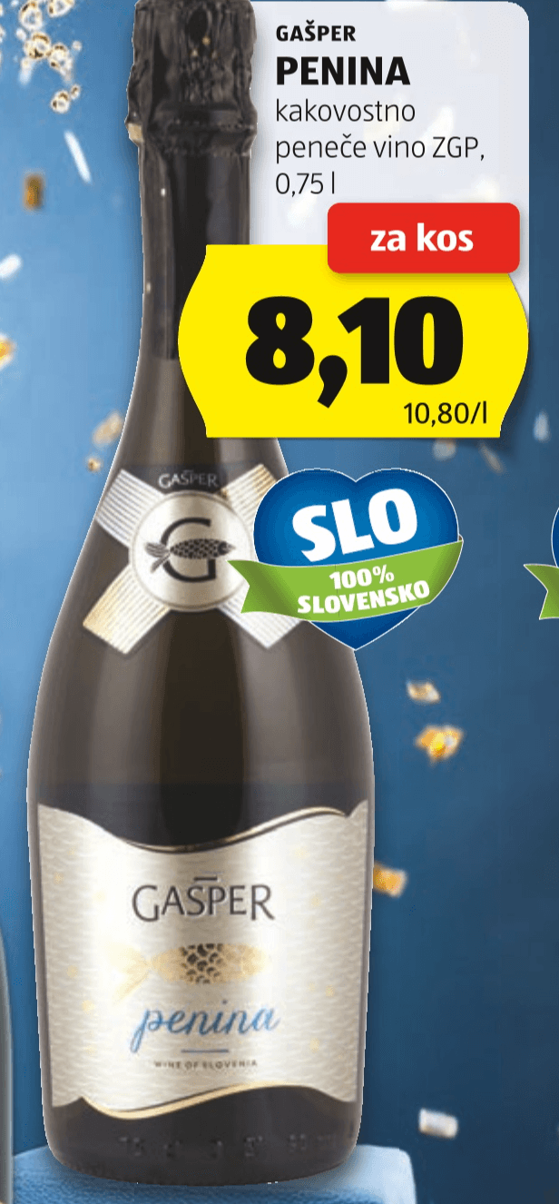 Gašper Penina 0,75 l - Akcija v trgovini Hofer