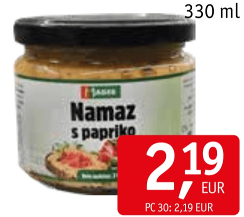 NAMAZ S PAPRIKO 330 ml Jager - Akcija v trgovini Jager