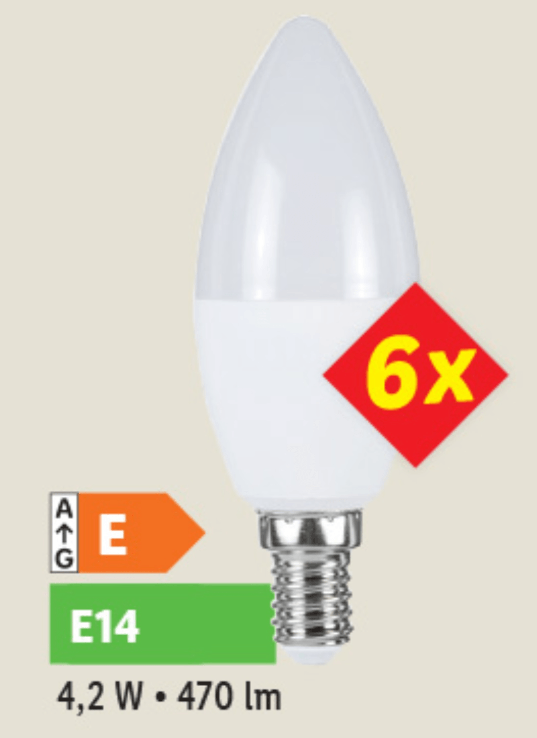 LIVARNO home LED-sijalka 6 kos - Akcija v trgovini Lidl