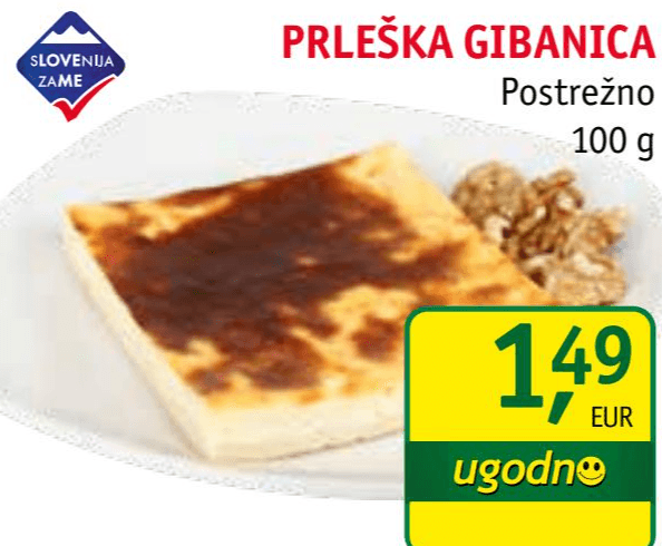 Prleška gibanica 100 g Akcija v trgovini Jager