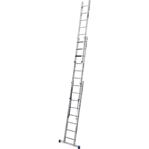 Večnamenska aluminijasta lestev 3 x 11 prečk KRAUSE - Akcija v trgovini Bauhaus