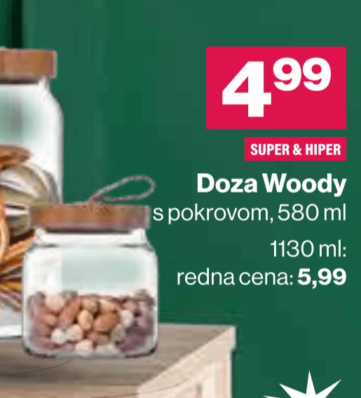 Doza Woody 580 ml - Akcija v trgovini Mercator