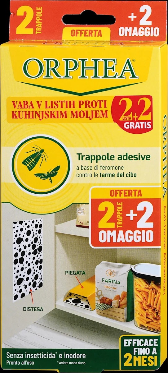 ORPHEA lepljive vabe proti kuhinjskim moljem 4 kosi - Akcija v trgovini Dm