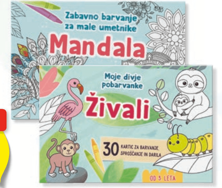 Pobarvanka Mandala / Živali - Akcija v trgovini Hofer