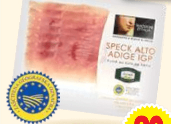 ŠPEK ALTO ADIGE 70 g - Akcija v trgovini E.Leclerc