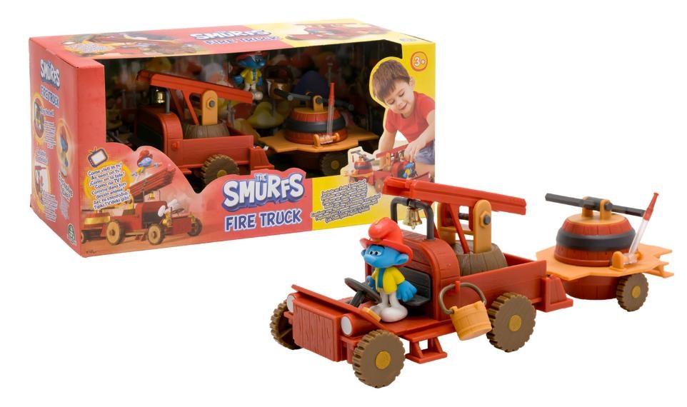 Gasilsko vozilo za Smrkce SMURFS - Akcija v trgovini Spar
