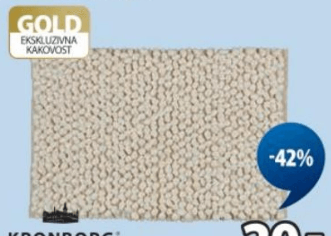 Kopalniška preproga Orrefors 60x90 cm KRONBORG - Akcija v trgovini Jysk