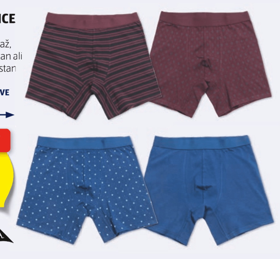 UP 2 Fashion Men Moške boksarice 2 kosa - Akcija v trgovini Hofer