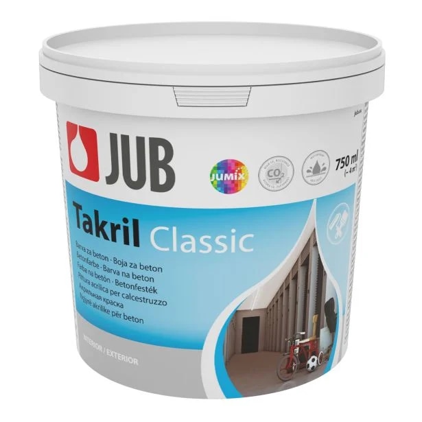 Barva za beton Takril disperzijska barva 0.75 L JUB - Akcija v trgovini Jager