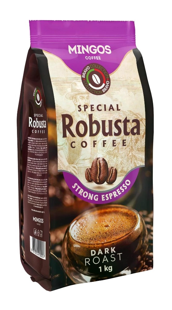 Kava v zrnu Mingo Espresso Robusta Strong 1 kg - Akcija v trgovini Mercator