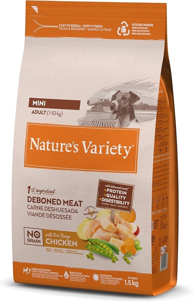 Briketirana hrana Nature's Variety No Grain Mini 1,5kg - Akcija v trgovini Mr. Pet